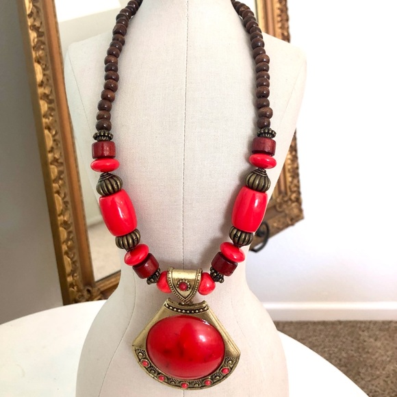 Vintage Wood Statement Jewelry Lot - Picture 10 of 10